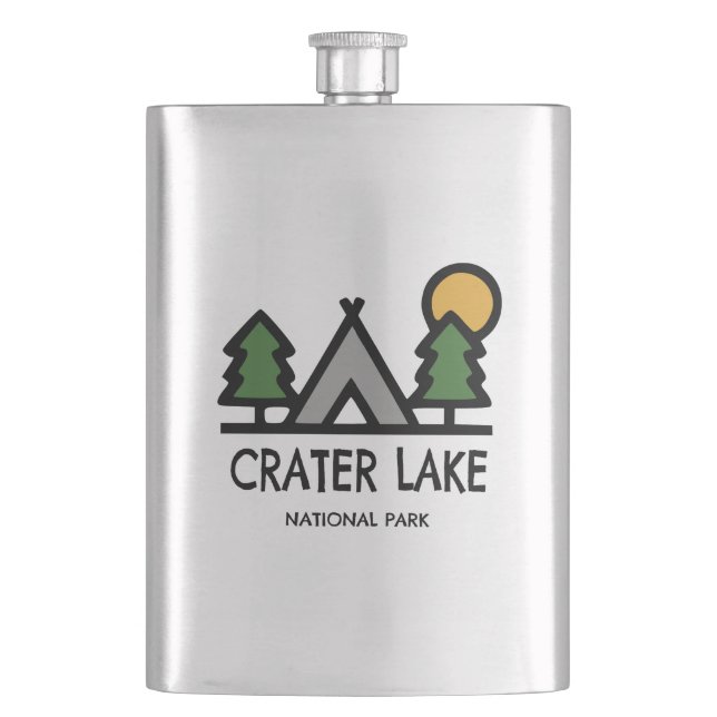 Nationalpark Krater See Flachmann (Vorderseite)