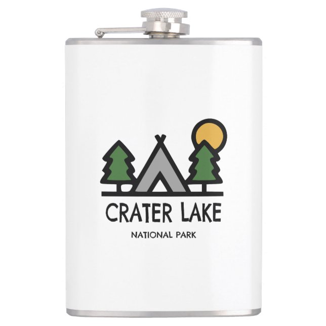 Nationalpark Krater See Flachmann (Vorderseite)