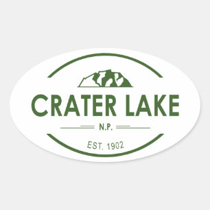Nationalpark Krater See Ovaler Aufkleber