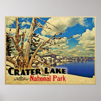 Nationalpark Krater See Poster