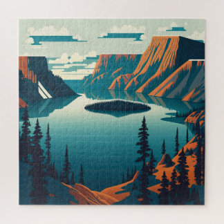 Nationalpark Krater See Puzzle