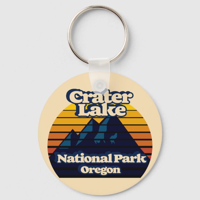 Nationalpark Krater See Schlüsselanhänger (Vorderseite)
