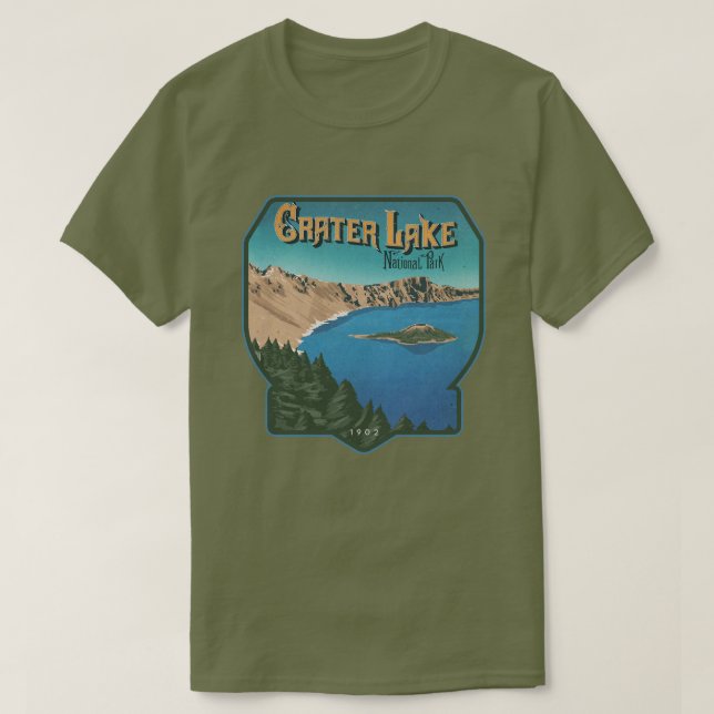 Nationalpark Krater See T-Shirt (Design vorne)