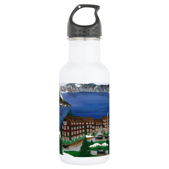 Nationalpark Krater See Trinkflasche (Vorderseite)
