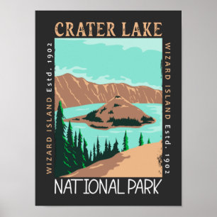Nationalpark Krater Seen Poster