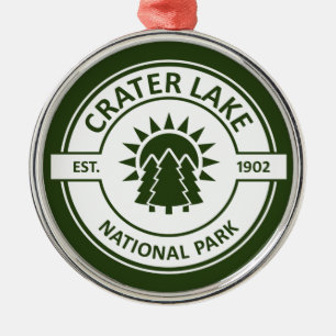 Nationalpark Kratersee Ornament Aus Metall