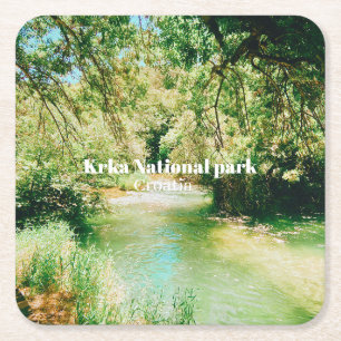 Nationalpark Krka, Kroatien Rechteckiger Pappuntersetzer