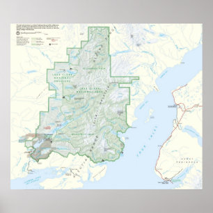Nationalpark Lake Clark Poster