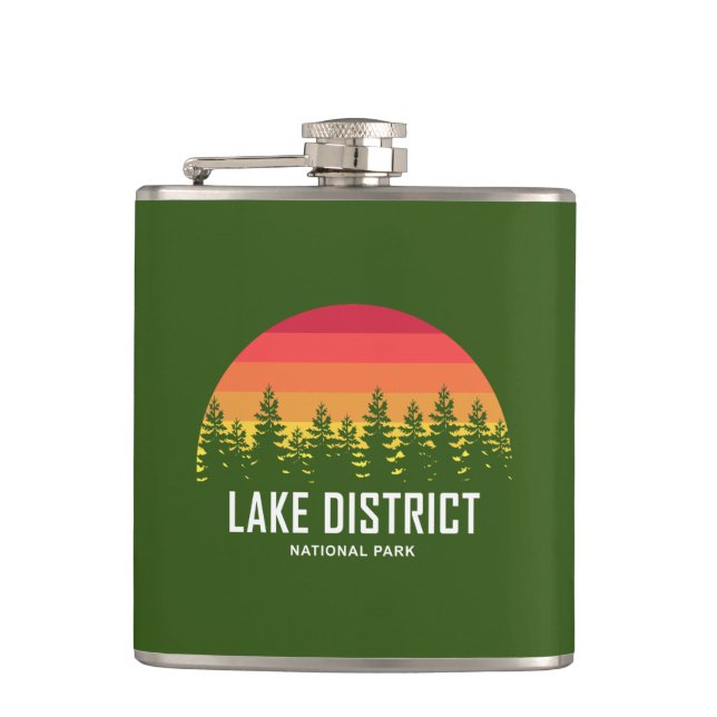 Nationalpark Lake District Flachmann (Vorderseite)