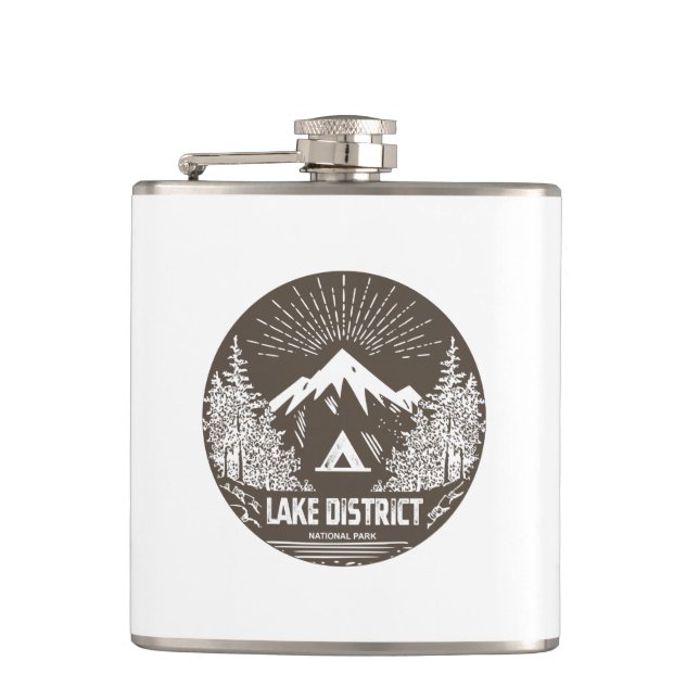 Nationalpark Lake District Flachmann (Vorderseite)