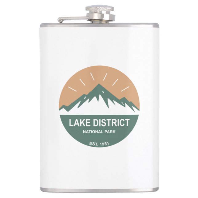 Nationalpark Lake District Flachmann (Vorderseite)