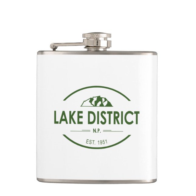 Nationalpark Lake District Flachmann (Vorderseite)