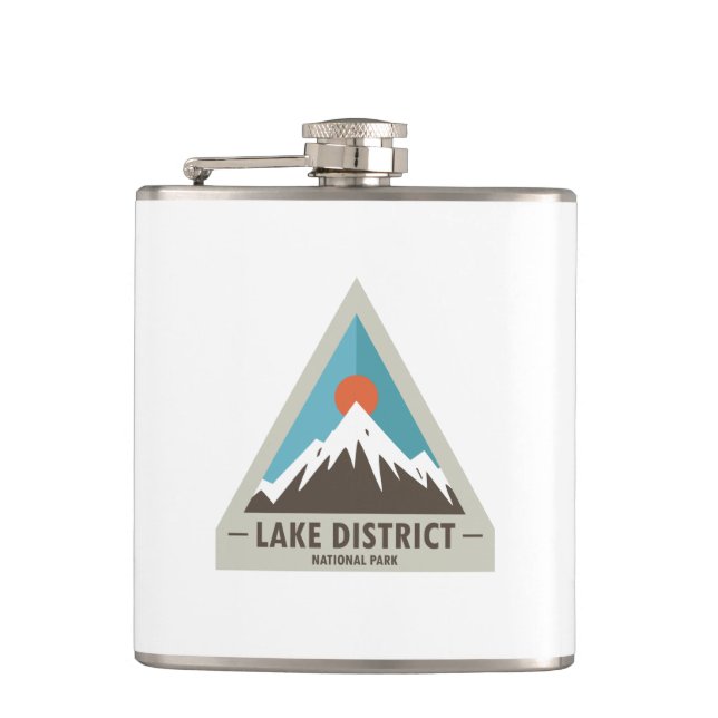 Nationalpark Lake District Flachmann (Vorderseite)