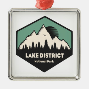 Nationalpark Lake District Ornament Aus Metall