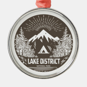 Nationalpark Lake District Ornament Aus Metall
