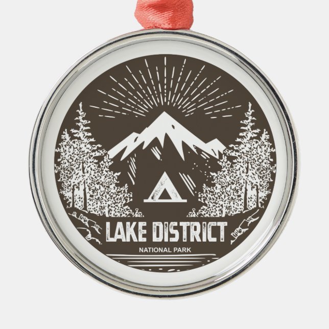 Nationalpark Lake District Ornament Aus Metall (Vorne)