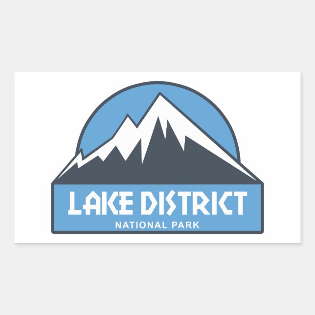 Nationalpark Lake District Rechteckiger Aufkleber (Vorderseite)