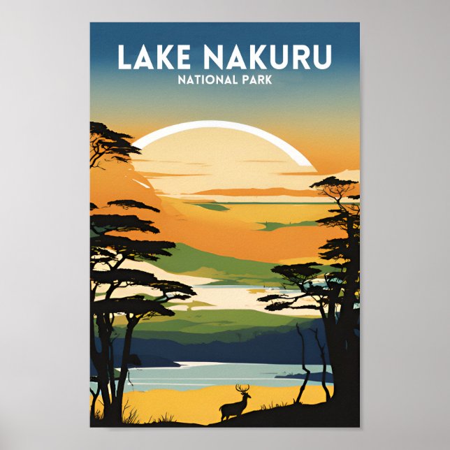 Nationalpark Lake Nakuru Poster (Vorne)