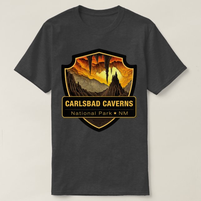 Nationalpark lsbad Caverns 3 T-Shirt (Design vorne)