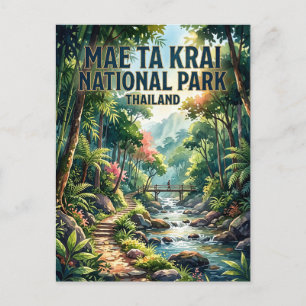 Nationalpark Mae Ta Krai Thailand Postkarte