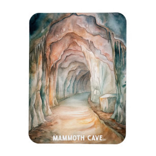 Nationalpark Mammoth Höhle Wasserfarbe Magnet
