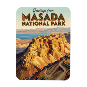 Nationalpark Masada Israel Magnet