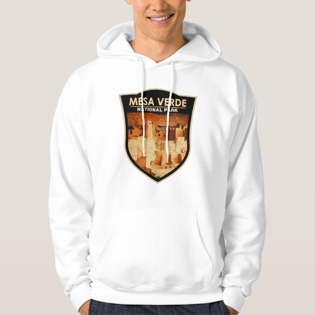 Nationalpark Mesa Verde Abzeichen Hoodie (Vorderseite)