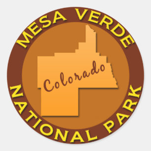 Nationalpark Mesa Verde, Colorado Runder Aufkleber