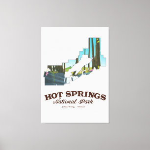 Nationalpark mit heißen Quellen, Landkreis Garland Leinwanddruck