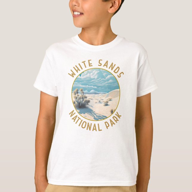 Nationalpark mit weißem Sand - Störkreis T-Shirt (Vorderseite)