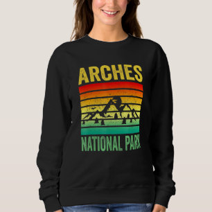 Nationalpark Moab Utah Retro Sonnenuntergang Sweatshirt