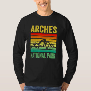Nationalpark Moab Utah Retro Sonnenuntergang T-Shirt