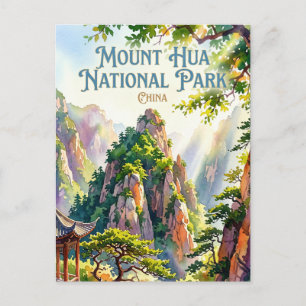 Nationalpark Mount Hua China Postkarte