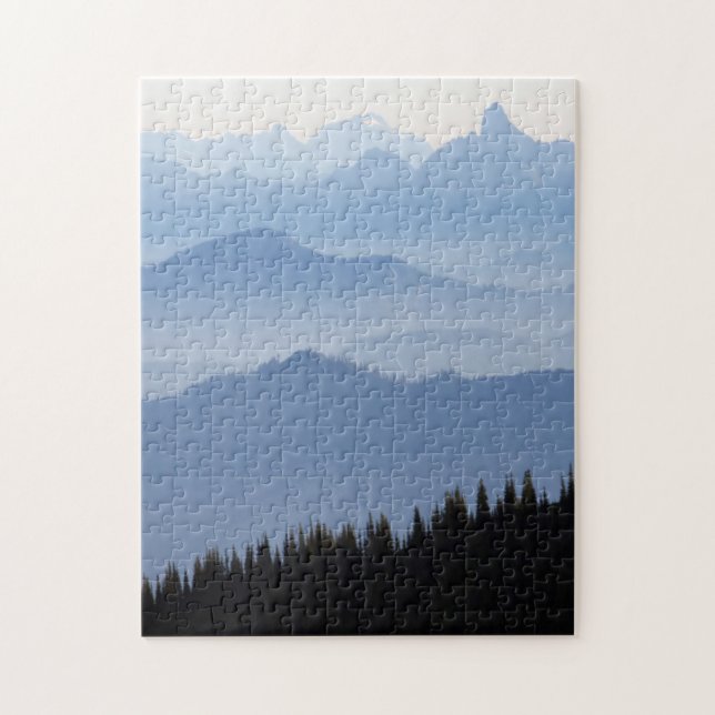 Nationalpark Mount Rainier| Kaskadengebirge Puzzle (Vertikal)