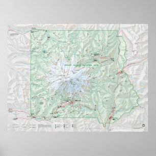 Nationalpark Mount Rainier Poster