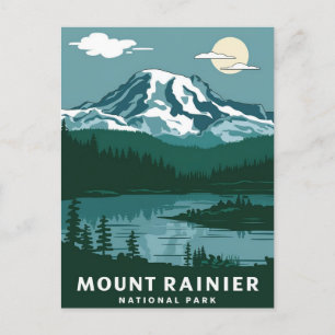 Nationalpark Mount Rainier Postkarte