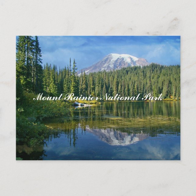 Nationalpark Mount Rainier Postkarte (Vorderseite)
