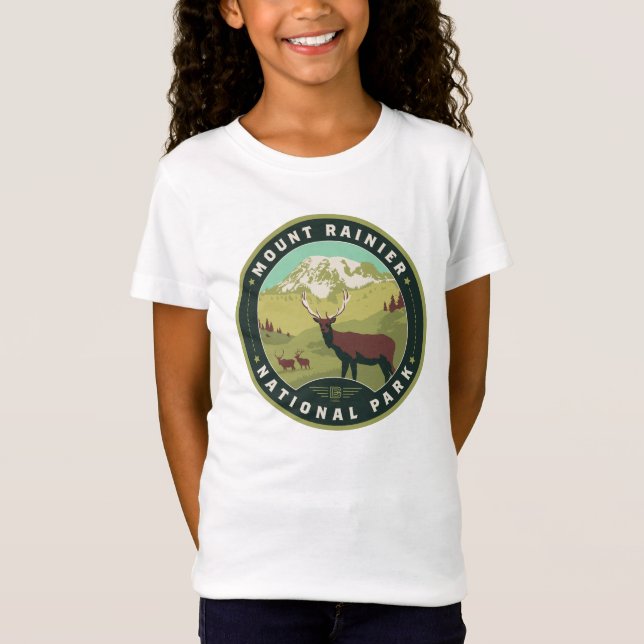 Nationalpark Mount Rainier T-Shirt (Vorderseite)