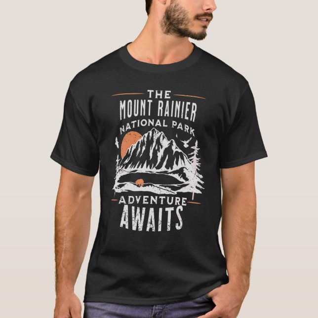 Nationalpark Mount Rainier T-Shirt (Vorderseite)