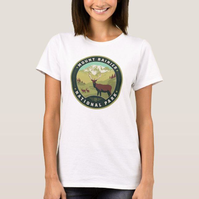 Nationalpark Mount Rainier T-Shirt (Vorderseite)