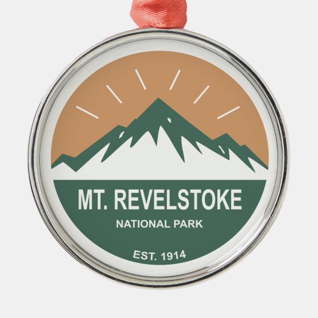 Nationalpark Mount Revelstok Ornament Aus Metall (Vorne)