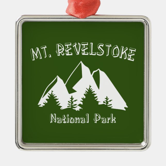 Nationalpark Mount Revelstok Ornament Aus Metall (Vorne)