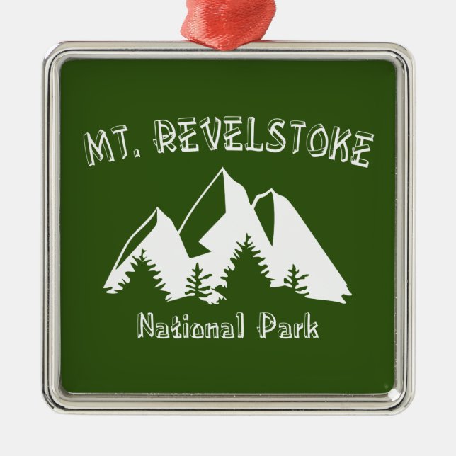 Nationalpark Mount Revelstok Ornament Aus Metall (Vorne)