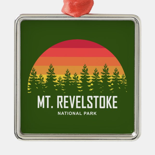 Nationalpark Mount Revelstok Ornament Aus Metall (Vorne)