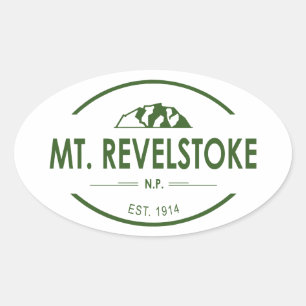 Nationalpark Mount Revelstok Ovaler Aufkleber
