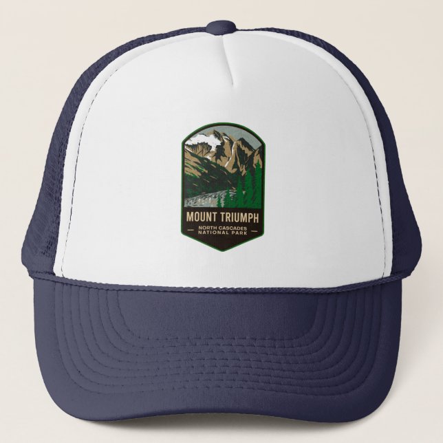 Nationalpark Mount Triump North Cascades Truckerkappe (Vorderseite)