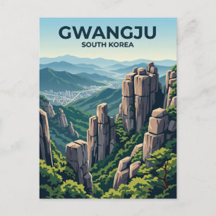 Nationalpark Mudeungsan Südkorea Postkarte