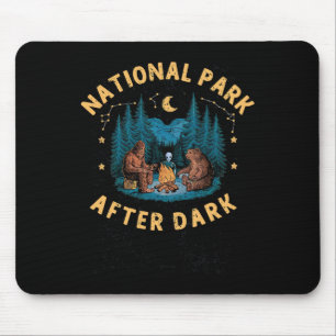 Nationalpark nach Mitternacht Lustiger Bigfoot Ali Mousepad