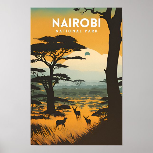 Nationalpark Nairobi Poster (Vorne)