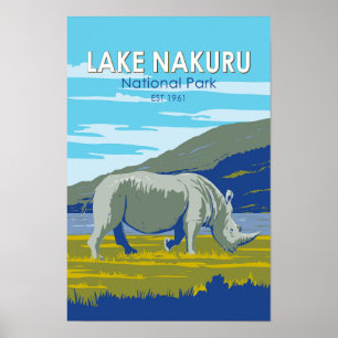 Nationalpark Nakuru Lago Maggiore Poster